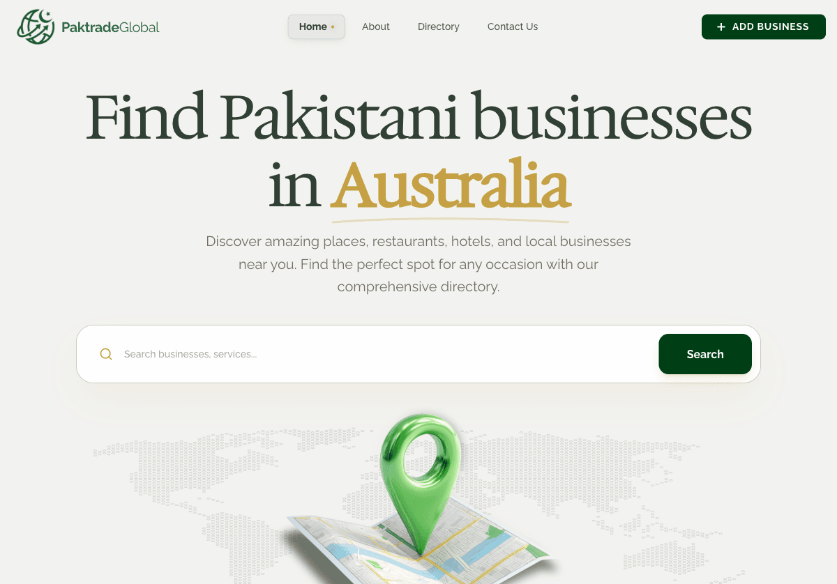Paktrade homepage